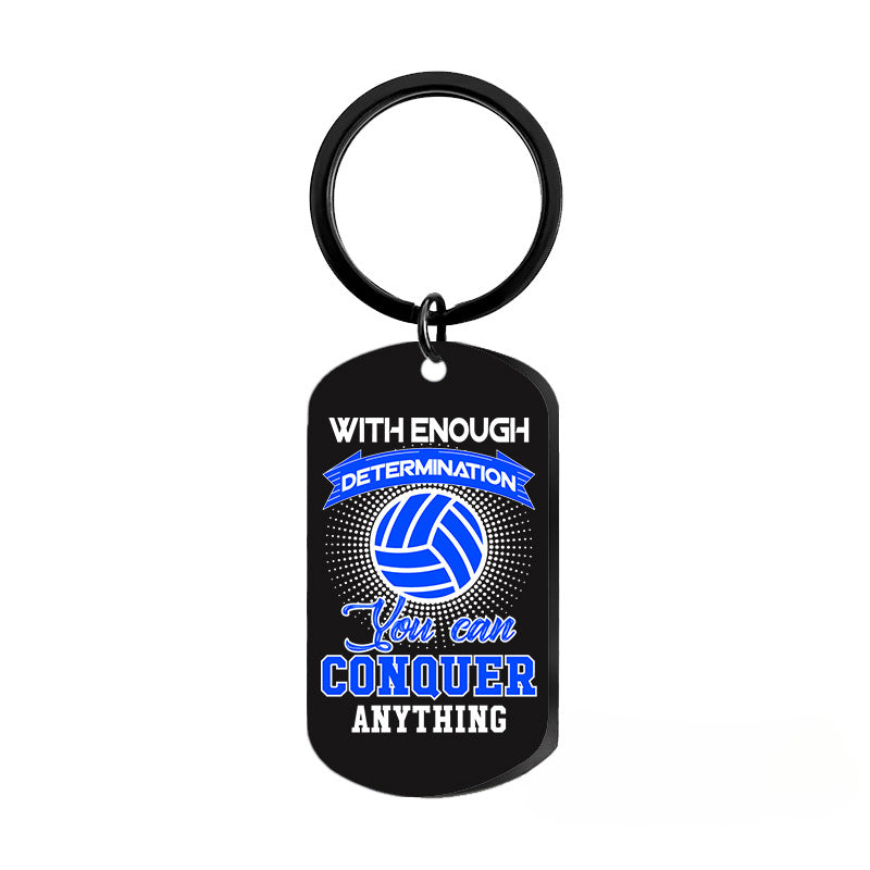 Wholesale Volleyball Sports Metal Keychains